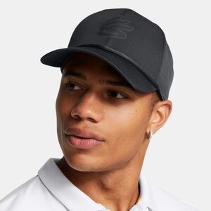 Under Armour x Curry Men One Size Snapback Baseball Cap Hat Black Adjustable New